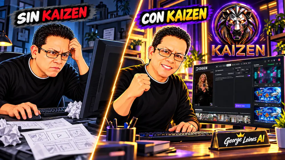 Comparativa Sin KAIZEN vs Con KAIZEN